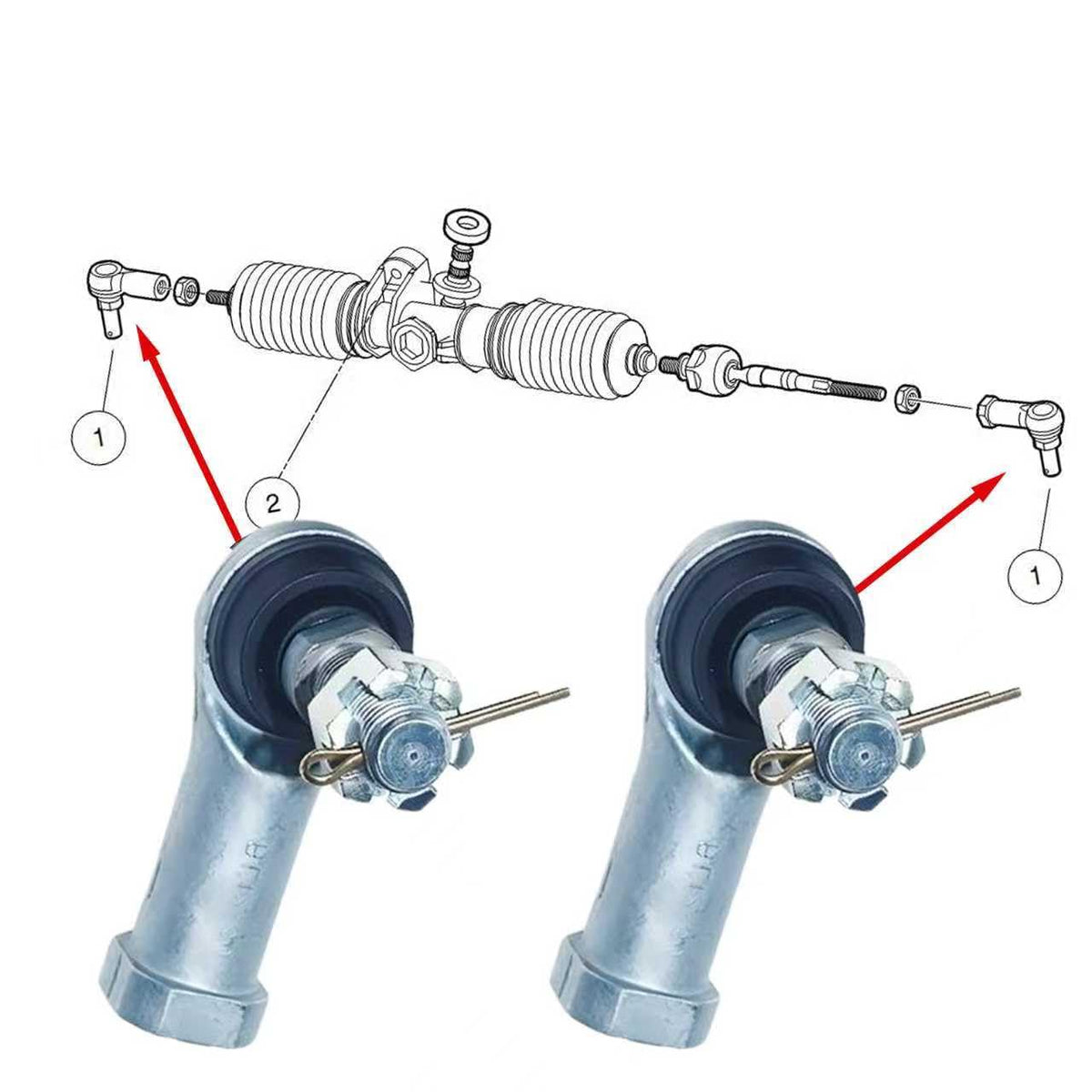 db11 ball joint tie rod end kit for Honda Foreman Rubicon versatile ATV upgrade