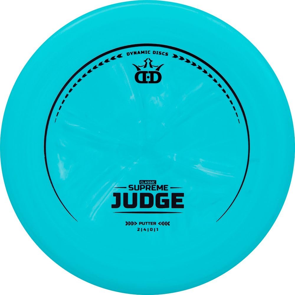 Dynamic Discs Judge Putter in Supreme plastic delivers a straight flight