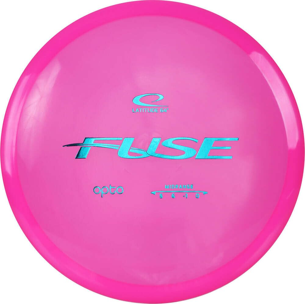 D·D Dynamic Discs Latitude 64 Opto Fuse midrange in pink, beginner-friendly control and consistent flight.