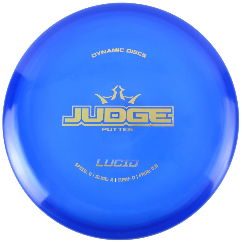 Dynamic Discs Lucid Judge putter front view highlighting precise putting