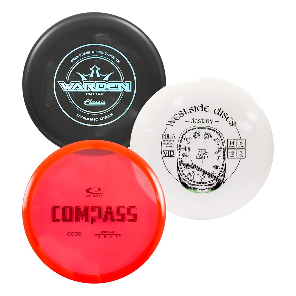 Three random discs reveal varied colors and premium plastics