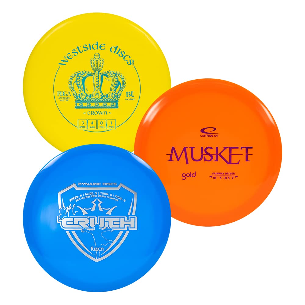 D·D Dynamic Discs Trilogy set driver demonstrates speed and distance for long throws
