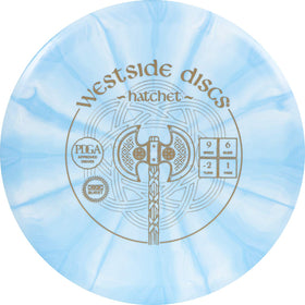 Origio Burst plastic closeup highlights colorful swirl patterns and comfortable grip