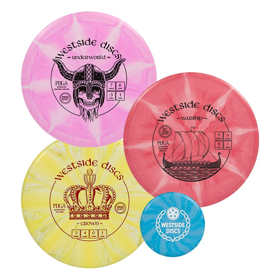 DD Dynamic Discs Westside Origio Burst beginner set overview for new players