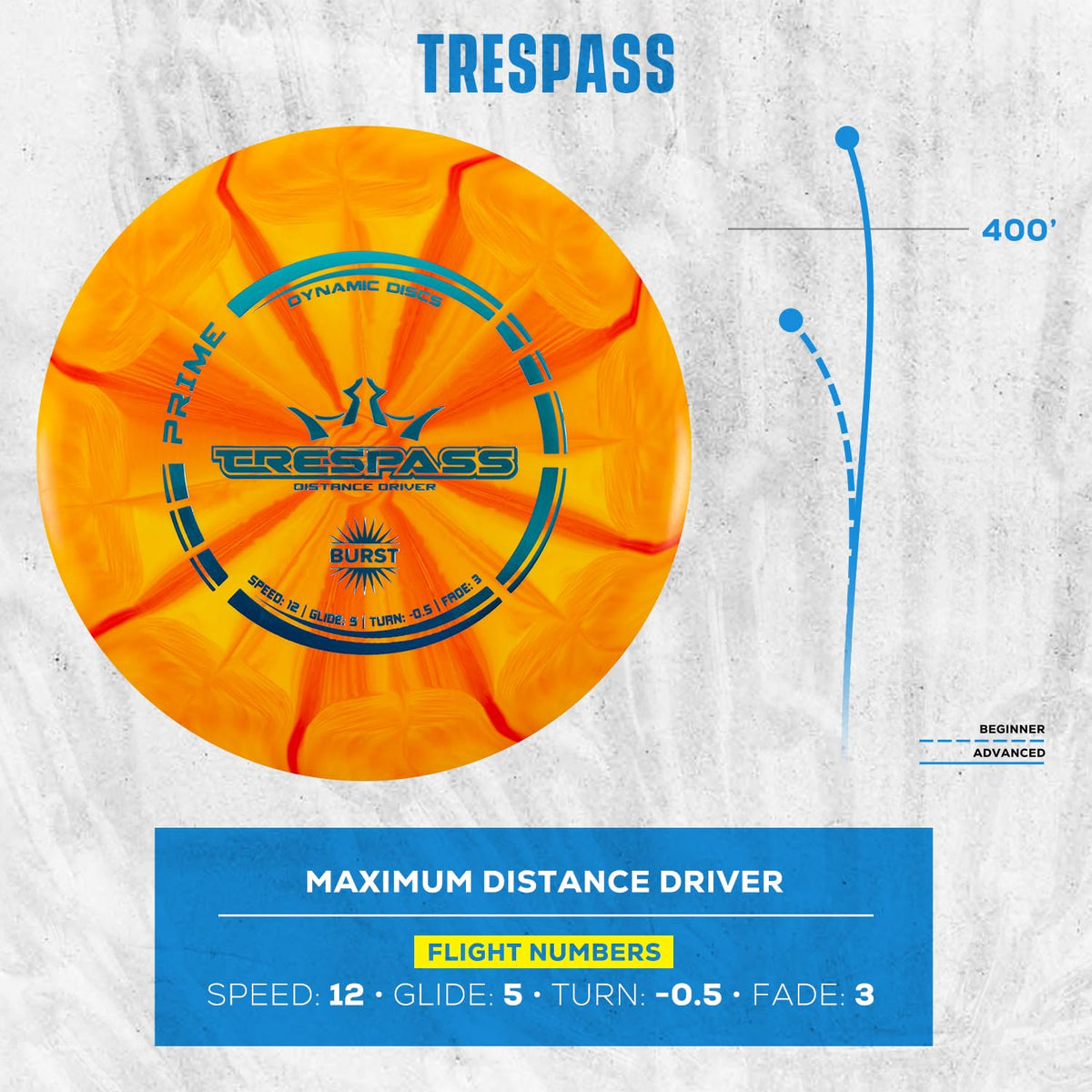 Dynamic Discs Prime Burst Truth midrange in flight for controllable approaches and dependable accuracy.