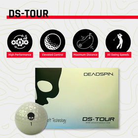 Close-up of the matte urethane cover on Deadspin DS Tour balls.
