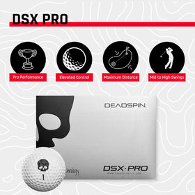 DSX Pro 334-dimple pattern improves stability and controlled flight.