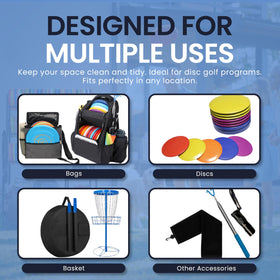 DECORDEEP disc golf storage rack suitable for garage organization