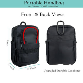 DEEALL Compact attachment on belt loop for organized valuables on the go
