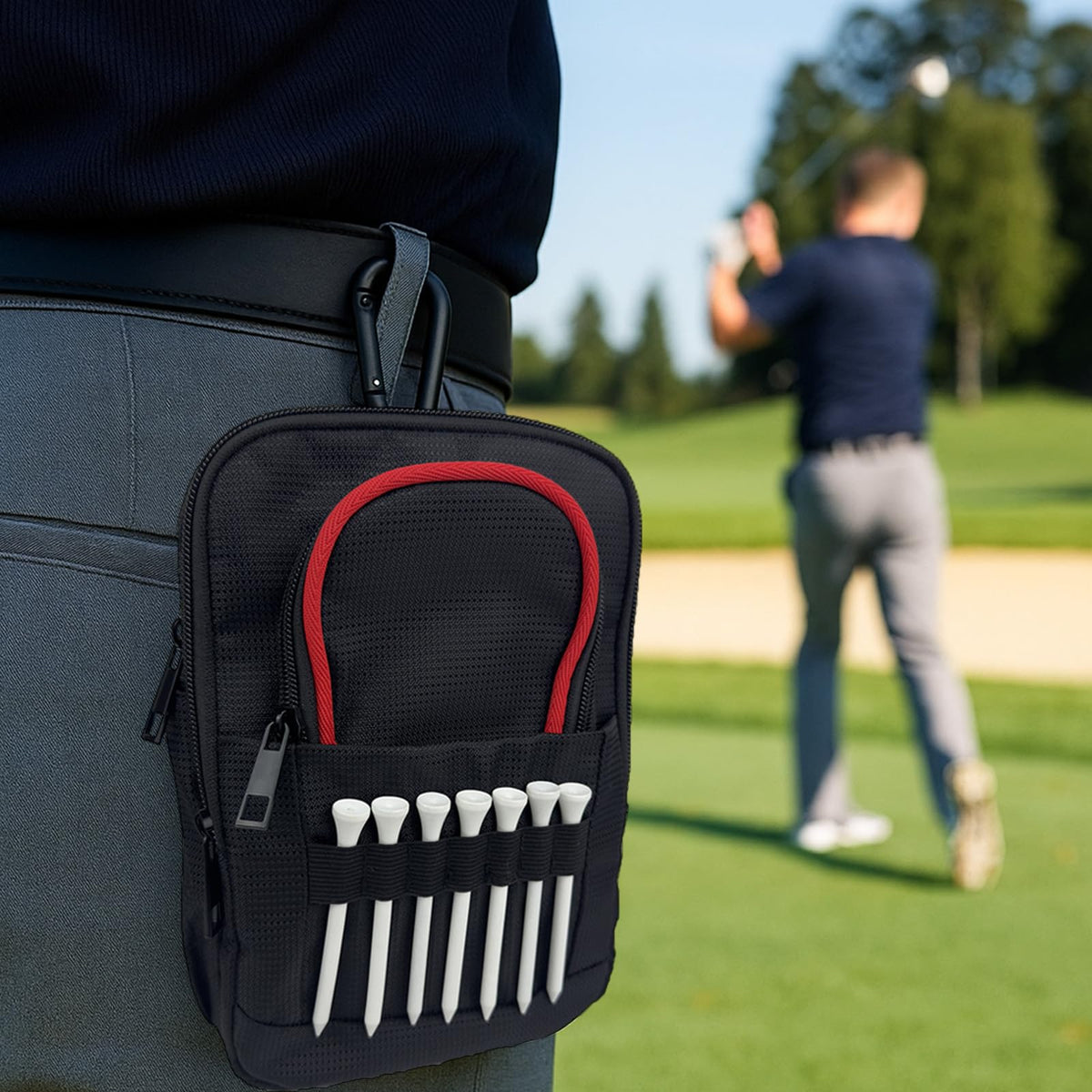 DEEALL Rugged EDC bag on travel day for versatile storage