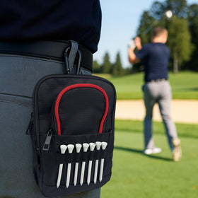 DEEALL Rugged EDC bag on travel day for versatile storage