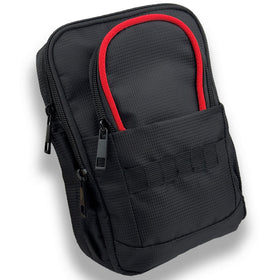DEEALL Tactical Golf Pouch with Clip-On Carabiner attached to a belt for quick access