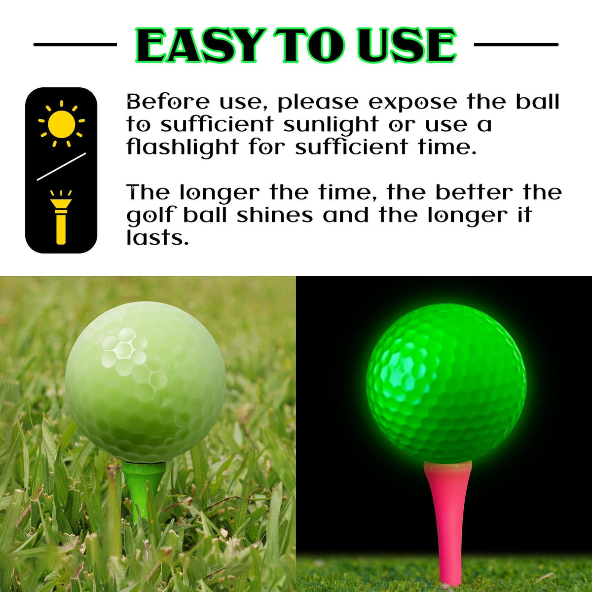 Close-up of Deekin fluorescent coating on a glow ball