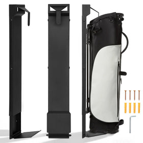 Deerift golf bag rack smooth slide action for easy retrieval.