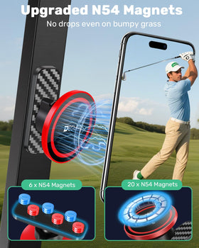 DEGUM red color design helps it stand out on the course.