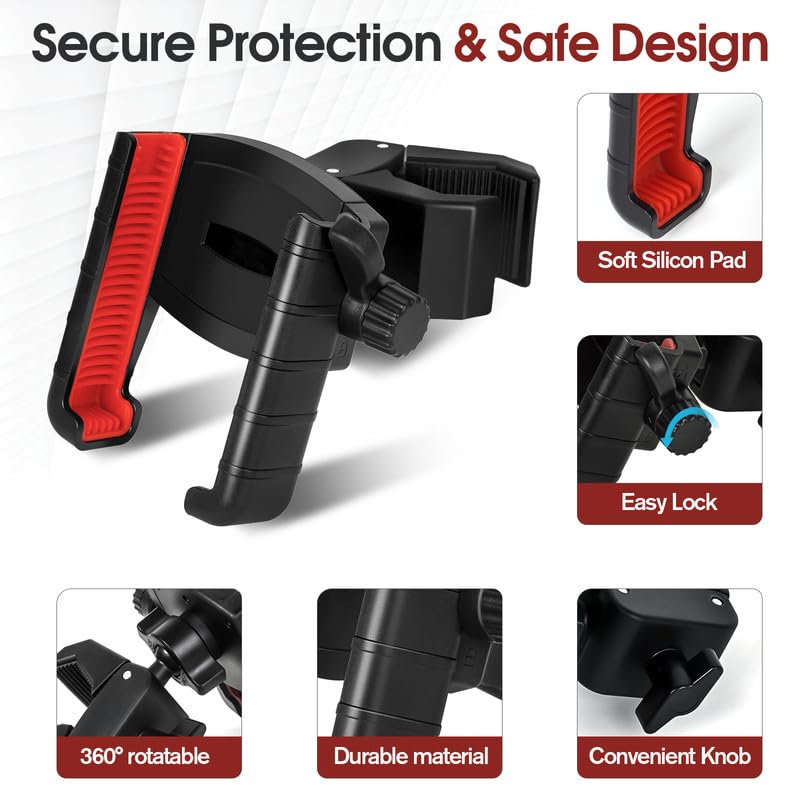 DEGUM side-lock secures adjustments for safe driving.