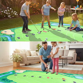 Dekvoraq golf chipping game club for junior players to swing safely.