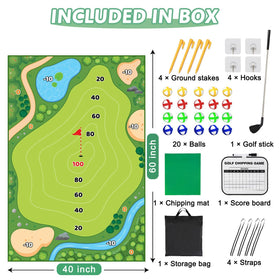 Dekvoraq sticky golf balls enable safe, mess-free indoor play.