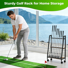 DEMEGA elegant display piece doubles as practical golf gear organizer