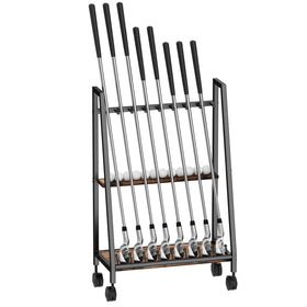 DEMEGA golf club stand with wheels for easy mobility around your space