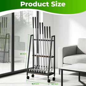 DEMEGA matte black iron frame with natural wood board adds stylish storage