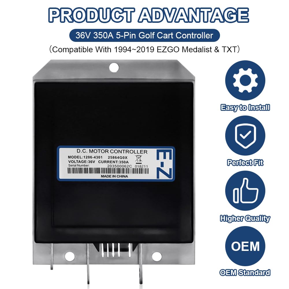 DEROACE ITS throttle input connection on the 1206-4301 controller for EZGO.