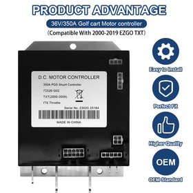 DEROACE 73326G02 in-use with EZGO TXT demonstrates smooth acceleration