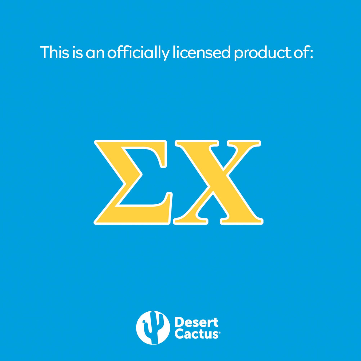Official Sigma Chi logo on Desert Cactus golf balls