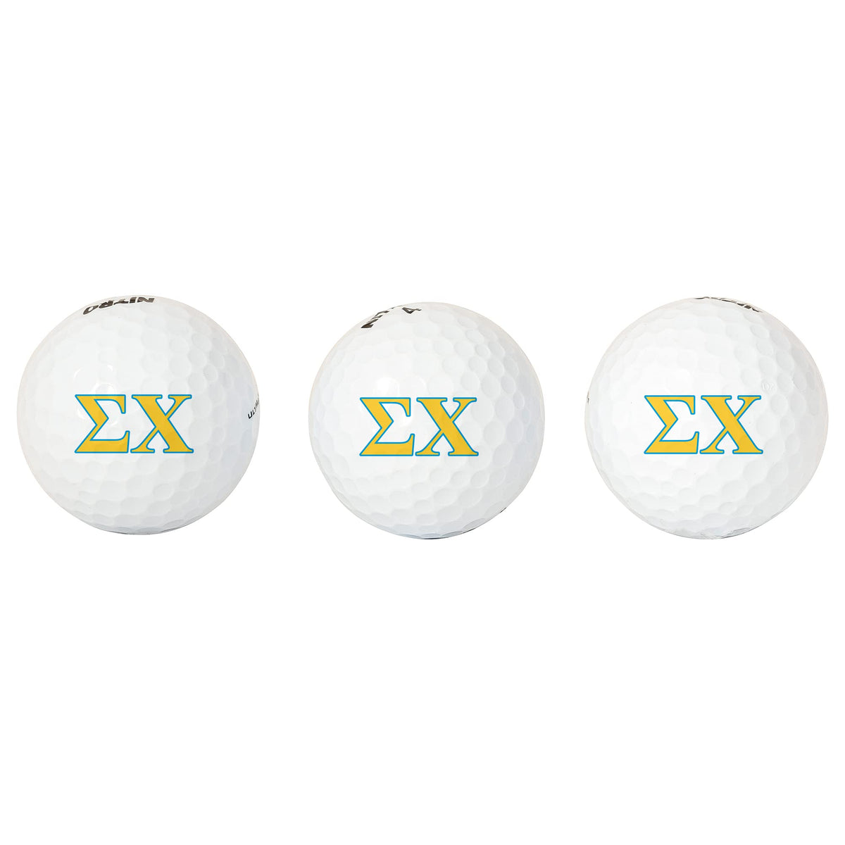 Desert Cactus Sigma Chi 3-pack golf balls for practice and play