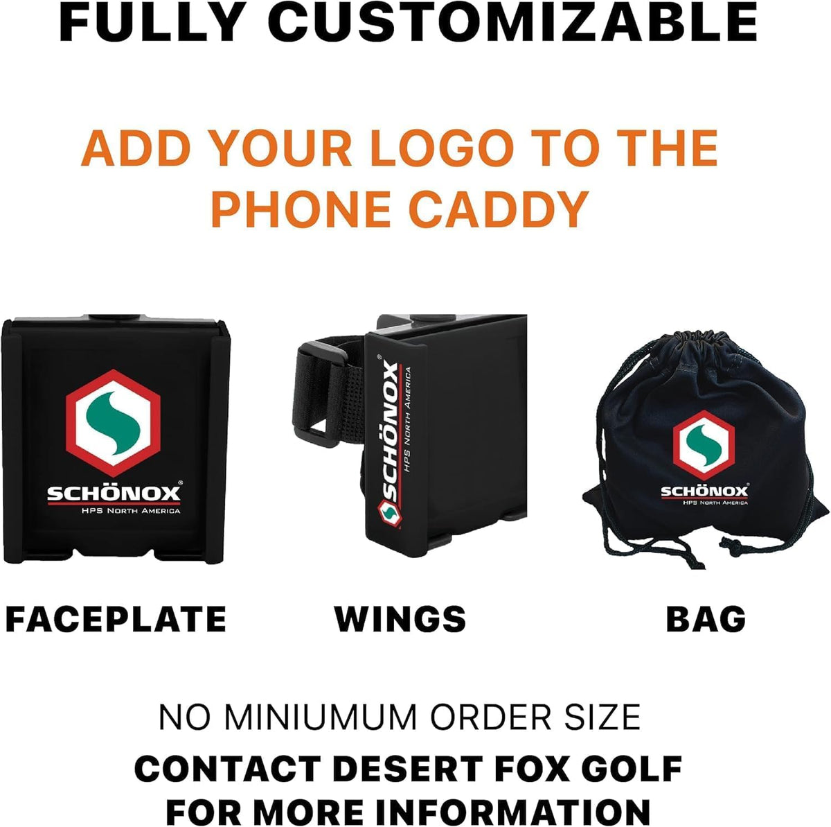 DESERT FOX GOLF cart phone caddy in action during a sunny round.
