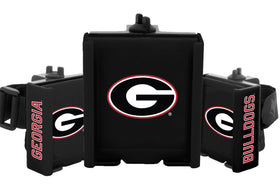 DESERT FOX GOLF cart phone caddy with Georgia Dawgs flag for hands-free play