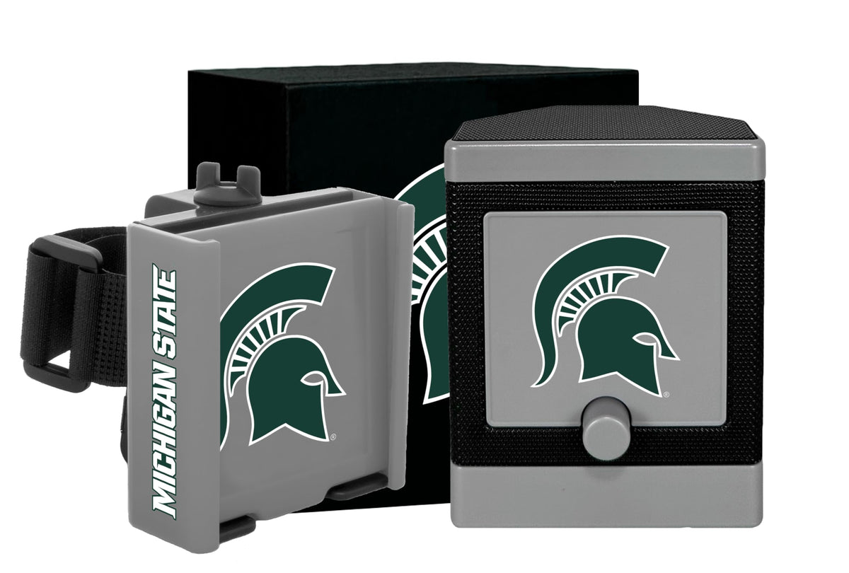 DESERT FOX GOLF cart phone caddy with Spartan branding keeps your phone secure on the course