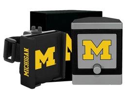 DESERT FOX GOLF Cart Phone Caddy on a Michigan Wolverines cart for game-day rounds.