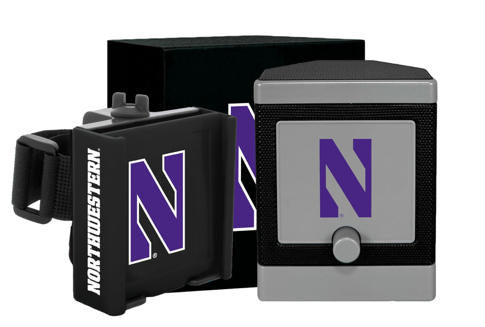 DESERT FOX GOLF Cart Phone Caddy with Northwestern logo for on-course fan kits