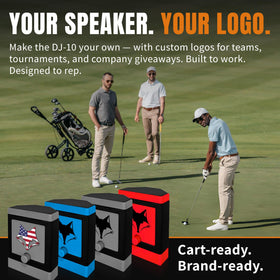 DESERT FOX GOLF DJ-10 blue model complements cart aesthetics on the course