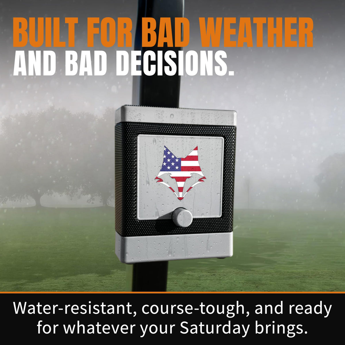 DESERT FOX GOLF DJ-10 gray with US flag option adds style to your setup