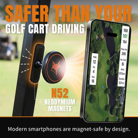 DESERT FOX GOLF one-handed mount enables quick access on the course