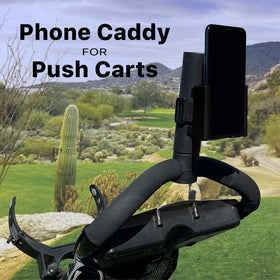 DESERT FOX GOLF Phone Caddy adjustable fit secures your phone securely.