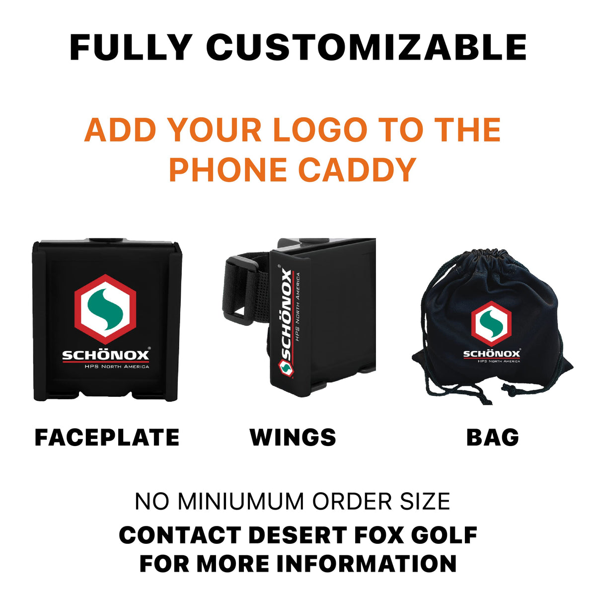 DESERT FOX GOLF Phone Caddy in-cart use during round