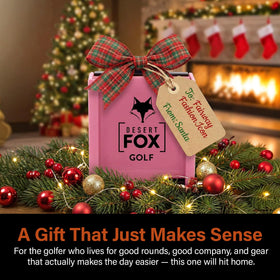 DESERT FOX GOLF Phone Caddy Pink compact-design saving space on cart.