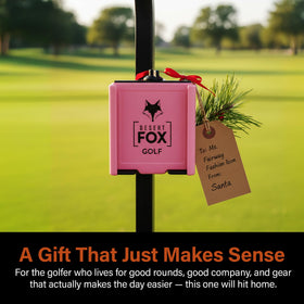 DESERT FOX GOLF Phone Caddy Pink built-in-USA construction for durability.