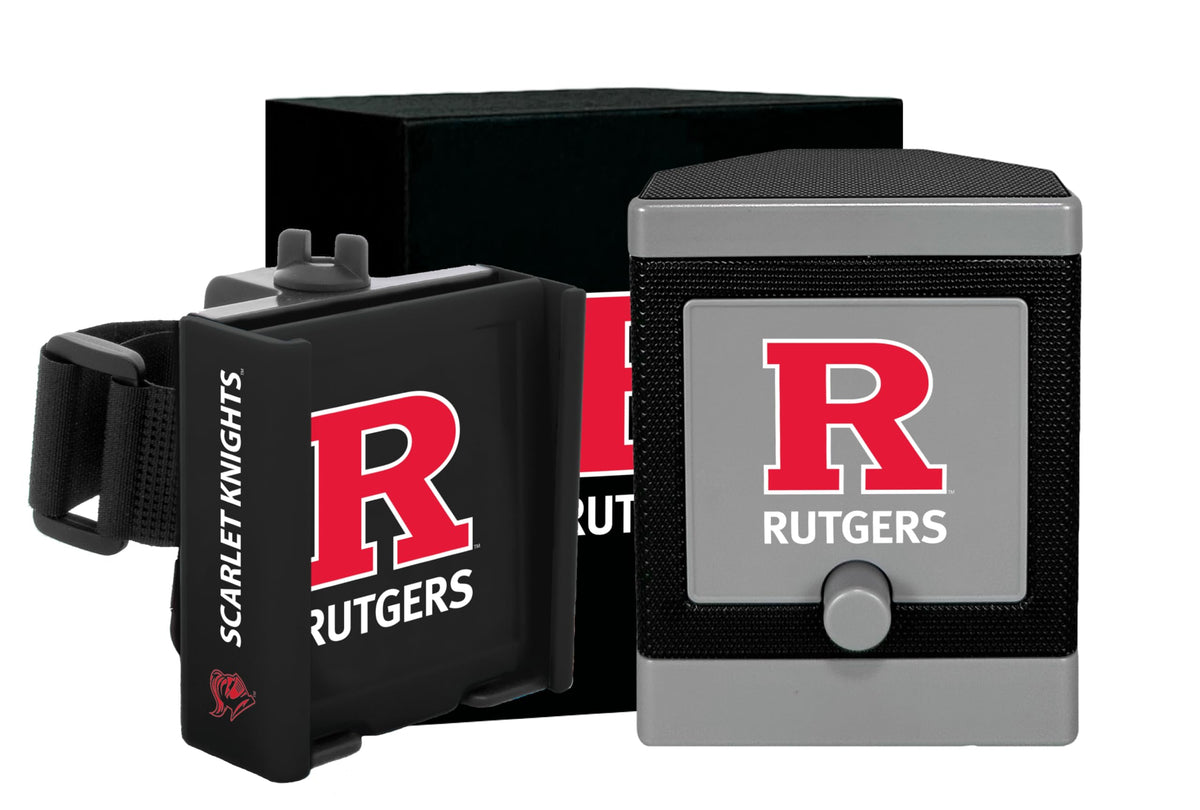 Desert Fox Golf Rutgers Phone Caddy front view on cart for easy phone access.