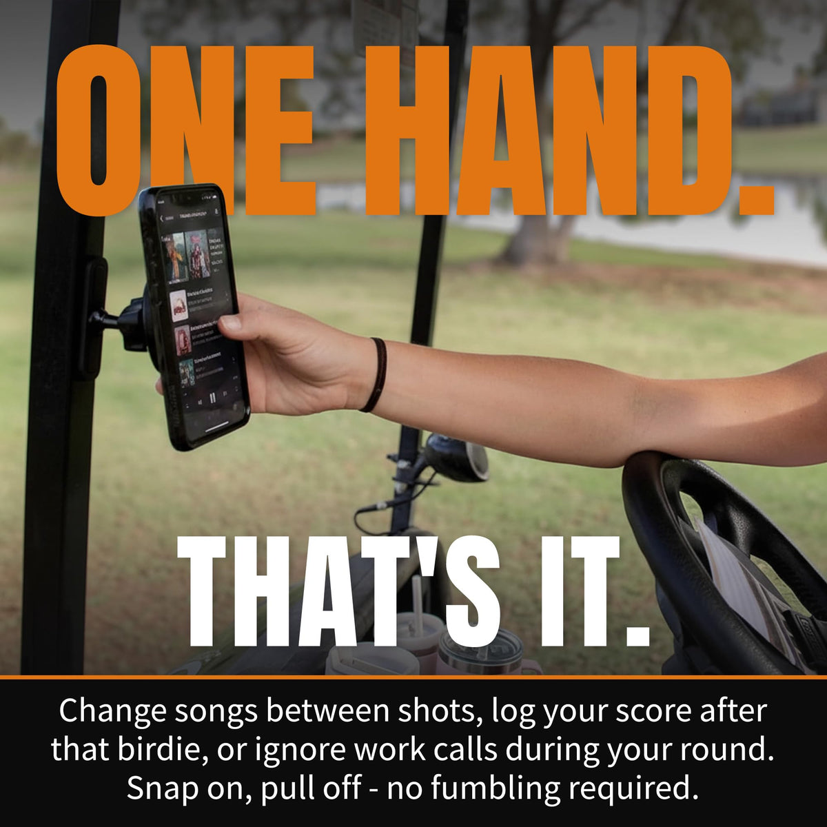 DESERT FOX GOLF universal compatibility system works with most phones and cases