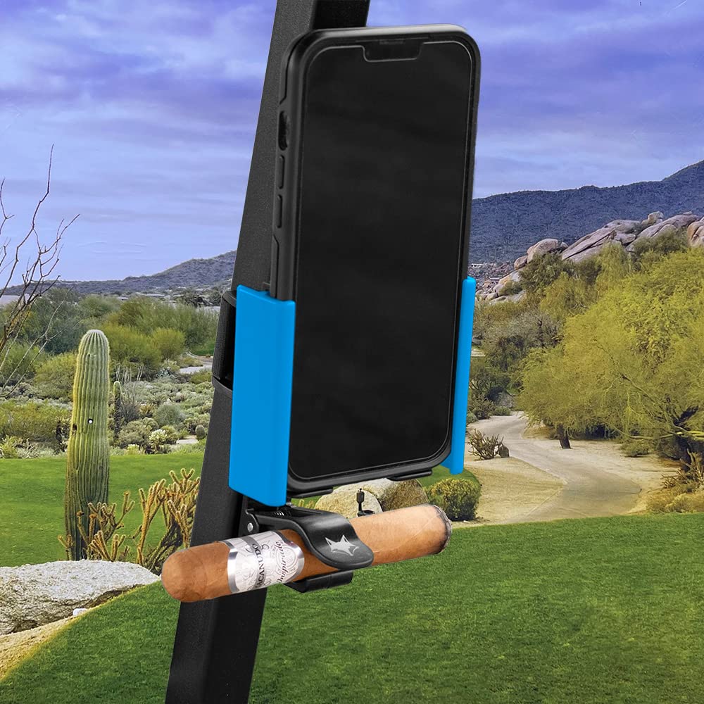 DESERT FOX GOLF universal phone fit blue highlights adaptive sizing for any phone