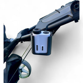 Designs By Brodhead RangeLock V2 closeup shows secure push-lock for rangefinders.