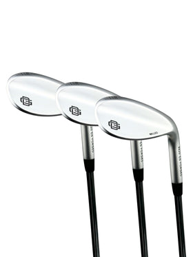 Detroit Golf Co. wedge 52° loft milled face for precise spin and control.