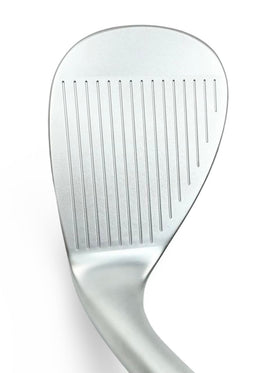 Detroit Golf Co. wedge matte chrome finish adds sleek look and protection.