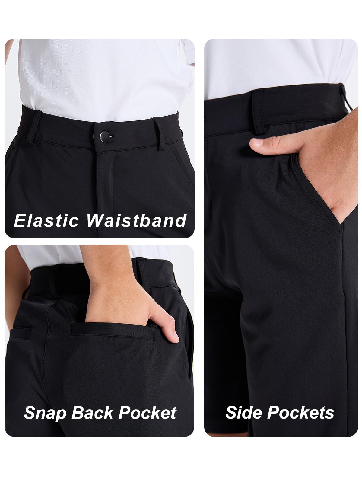 DEVOROPA elastic waistband closure for easy on off and comfort