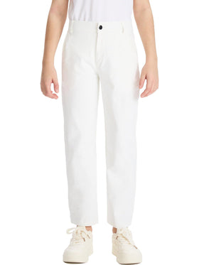 DEVOROPA Youth Boys Golf Pants with 4-way stretch for unrestricted movement on the course.