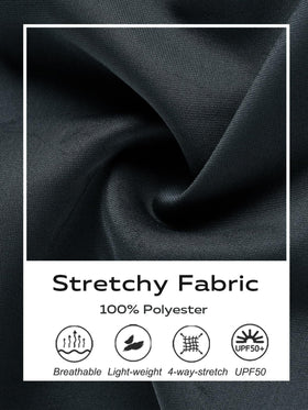 DEVOROPA elastic waistband pants for easy on and off.